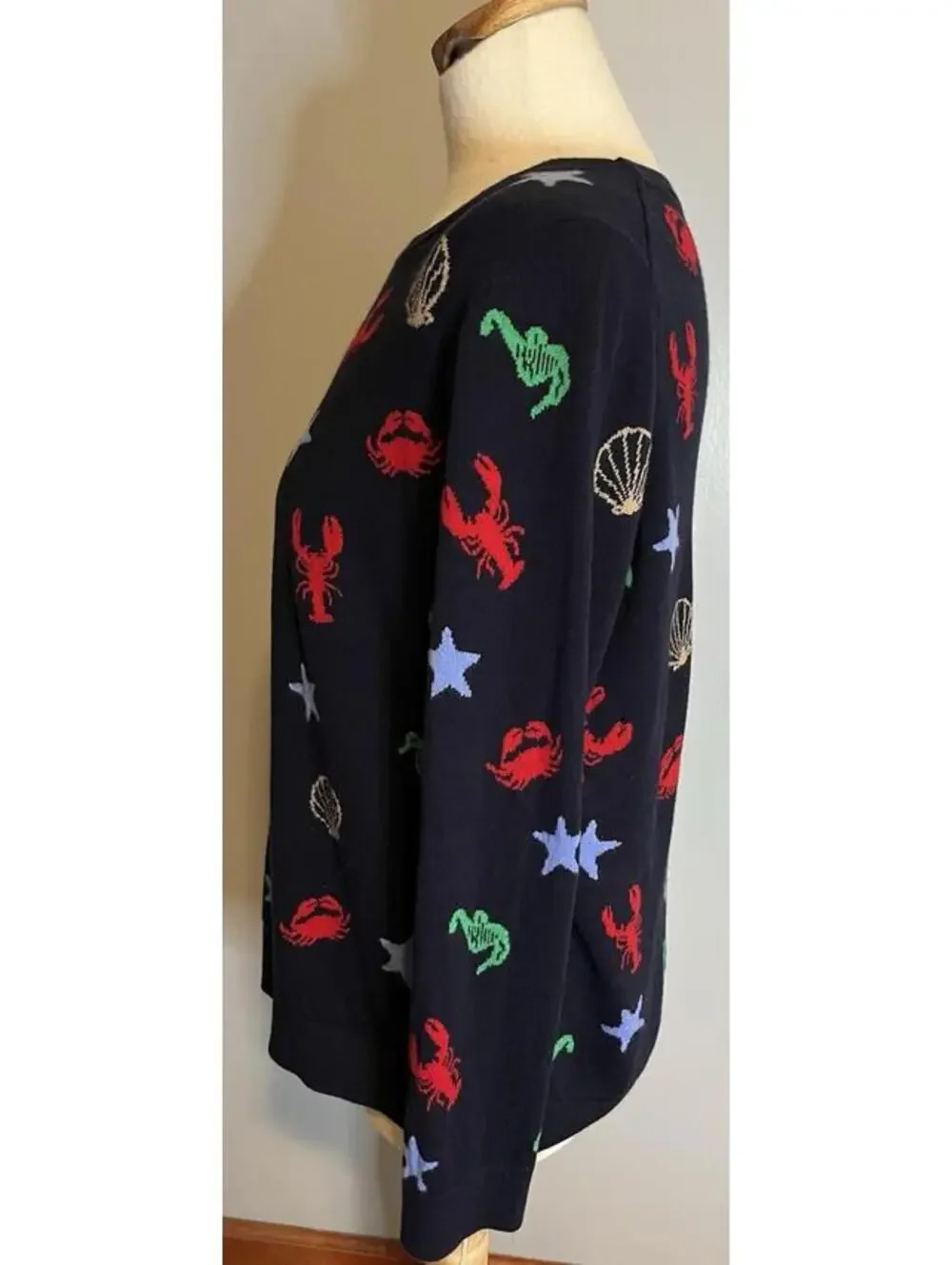 Talbot’s Sea Creatures All Over Novelty Sweater size 1XP (fits like an XLP) Soft